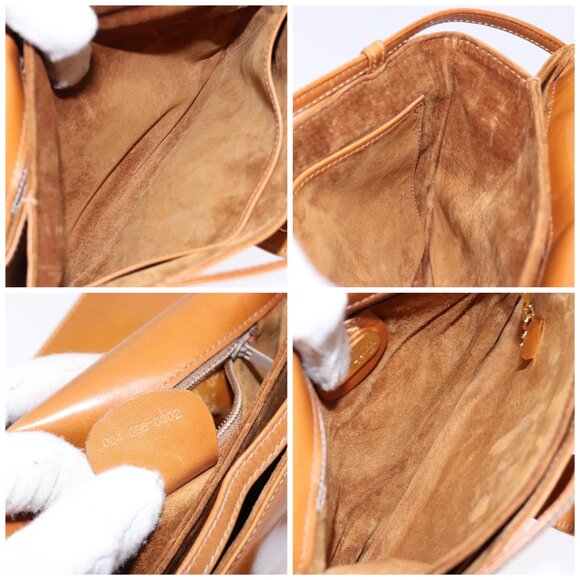 GUCCI Shoulder Bag Leather Brown Gold 004 056 0002 Auth ep10168 - Picture 14 of 15